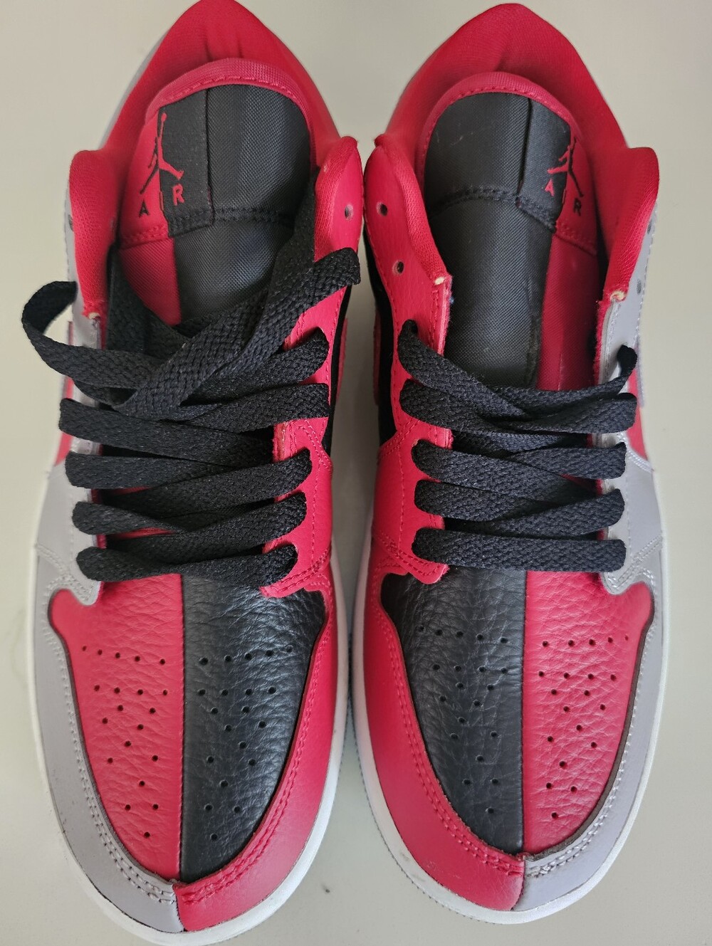 Jordan Low Top Sneakers - Black, Red, Gray